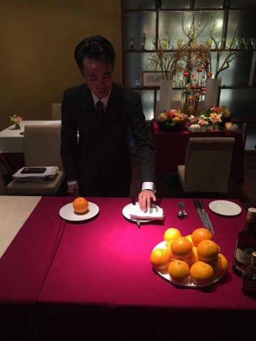 講師寺井によるデクパージュの実演