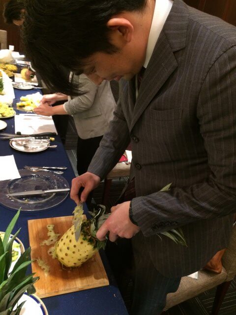 会員によるパインのデクパージュ